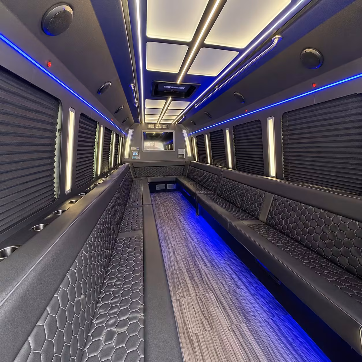 30 passenger party bus interior