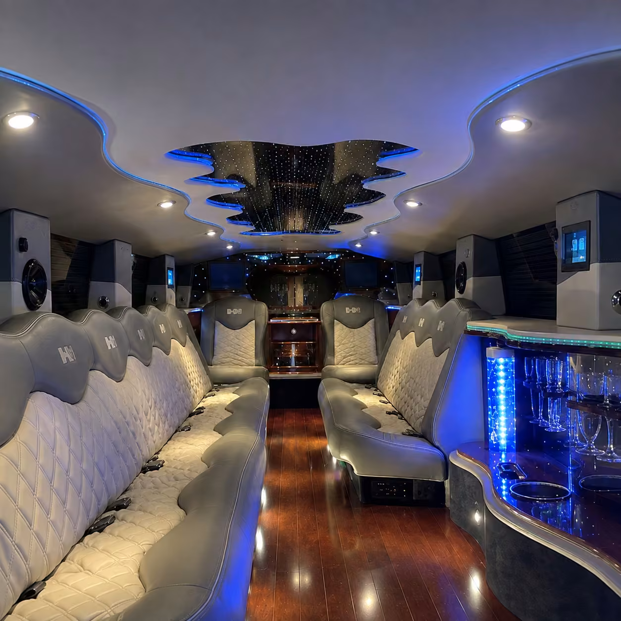 hummer limo interior